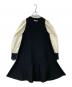 CELFORD（セルフォード）の古着「バックリボンミニワンピース　CWN0221777」｜アイボリー×ブラック