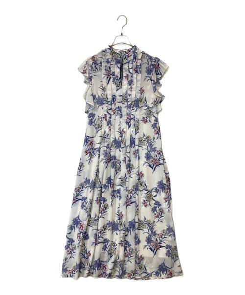 Snidel（スナイデル）Snidel (スナイデル) Sustainableタックプリントワンピース　SWFO231265 ホワイト サイズ:1の古着・服飾アイテム