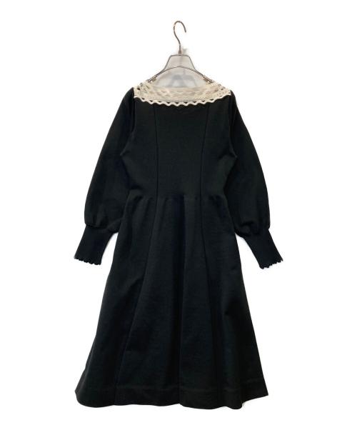 CELFORD（セルフォード）CELFORD　 (セルフォード) カットワークホールガーメントワンピース　CWN0225035 ブラック サイズ:36の古着・服飾アイテム