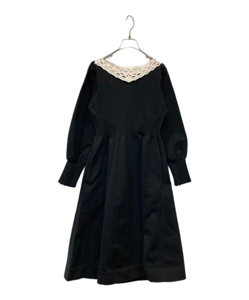 CELFORD（セルフォード）CELFORD　 (セルフォード) カットワークホールガーメントワンピース　CWN0225035 ブラック サイズ:36の古着・服飾アイテム