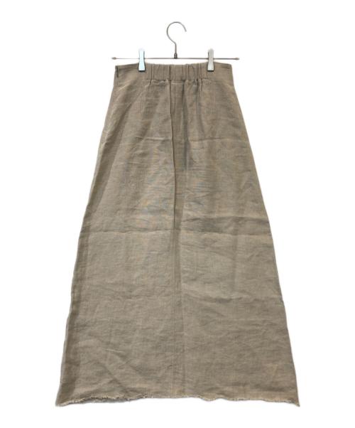 NOLLEY'S（ノーリーズ）NOLLEY'S (ノーリーズ) マキシスカート 1-0036-1-06-001 ベージュ サイズ:38の古着・服飾アイテム