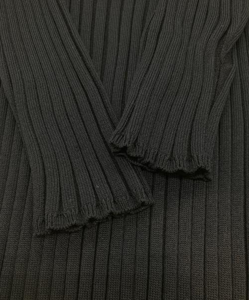 IIROT（イロット）IIROT (イロット) Wide Rib Top ワイド リブ トップ 028-024-KT94 ネイビー サイズ:FREEの古着・服飾アイテム