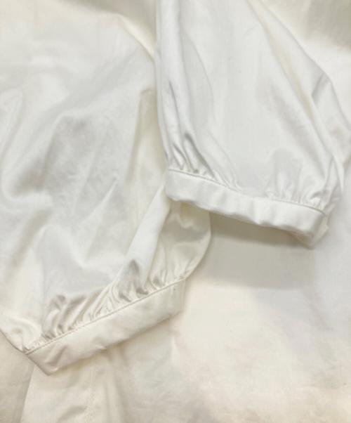 BALLSEY（ボールジィ）BALLSEY (ボールジィ) ハイカウントサテン ボリュームスリーブブラウス ホワイト サイズ:36の古着・服飾アイテム