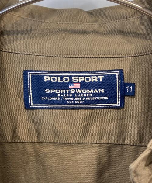 POLO SPORT（ポロスポーツ）POLO SPORT (ポロスポーツ) サファリシャツ ブラウン サイズ:11の古着・服飾アイテム