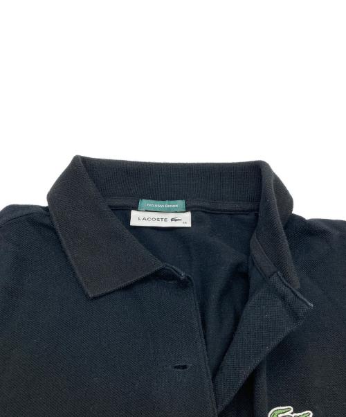 LACOSTE（ラコステ）LACOSTE (ラコステ) BEAMS BOY (ビームスボーイ) 別注ピケ（鹿の子）ポロシャツワンピース EF108PL ブラック サイズ:36の古着・服飾アイテム
