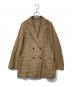 AURALEE（オーラリー）の古着「SILK SUMMER TWEED DOUBLE JACKET シルク サマー ツイード ダブル ジャケット A8SJ05TW」｜ブラウン