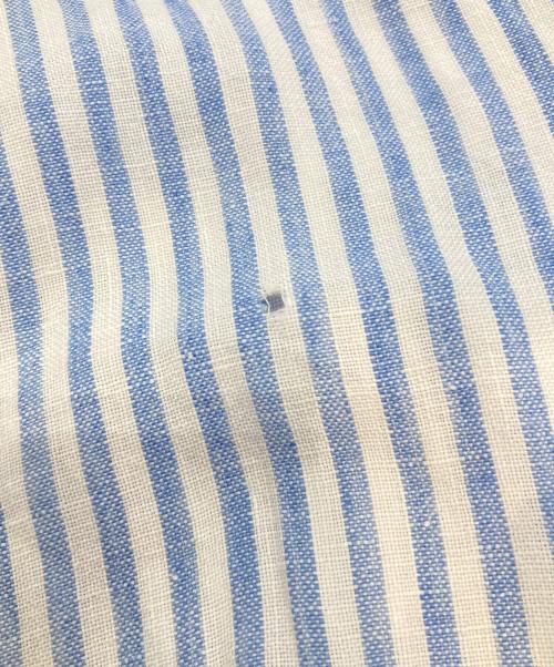 RALPH LAUREN（ラルフローレン）RALPH LAUREN (ラルフローレン) ストライプリネンシャツ ブルー サイズ:XLの古着・服飾アイテム