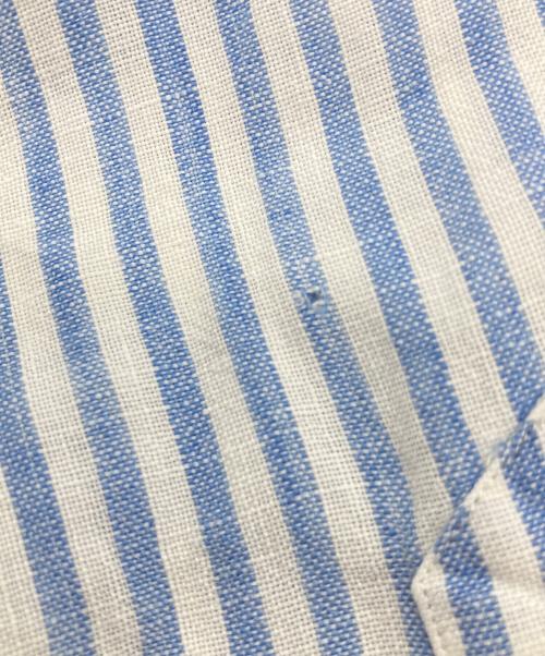 RALPH LAUREN（ラルフローレン）RALPH LAUREN (ラルフローレン) ストライプリネンシャツ ブルー サイズ:XLの古着・服飾アイテム