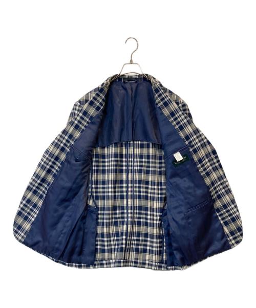 LAUREN RALPH LAUREN（ローレン ラルフ ローレン）LAUREN RALPH LAUREN (ローレン ラルフ ローレン) チェックテーラードジャケット ネイビー サイズ:39Rの古着・服飾アイテム