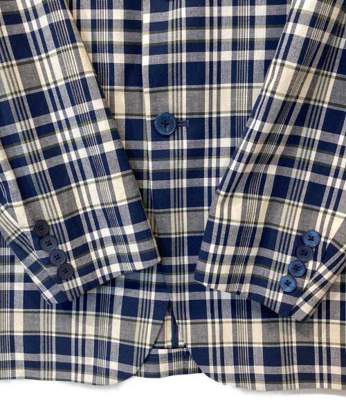 LAUREN RALPH LAUREN（ローレン ラルフ ローレン）LAUREN RALPH LAUREN (ローレン ラルフ ローレン) チェックテーラードジャケット ネイビー サイズ:39Rの古着・服飾アイテム