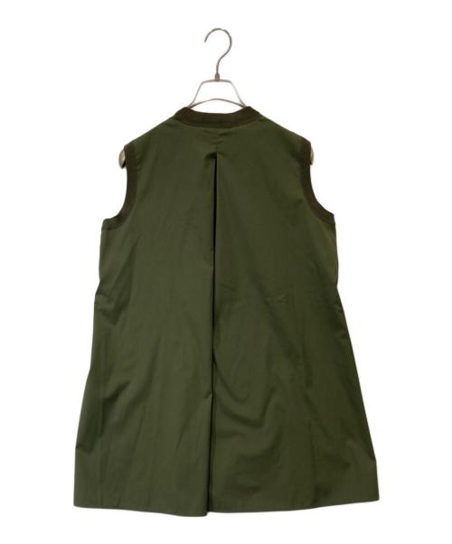 theory（セオリー）theory (セオリー) ドライコットン モックネック コンボチュニック　01-3101724 カーキ サイズ:Sの古着・服飾アイテム