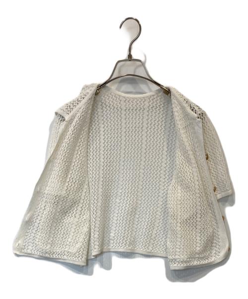 Ron Herman（ロンハーマン）Ron Herman (ロンハーマン) ジャカード ニット カーディン　4310800185 ホワイト サイズ:XSの古着・服飾アイテム