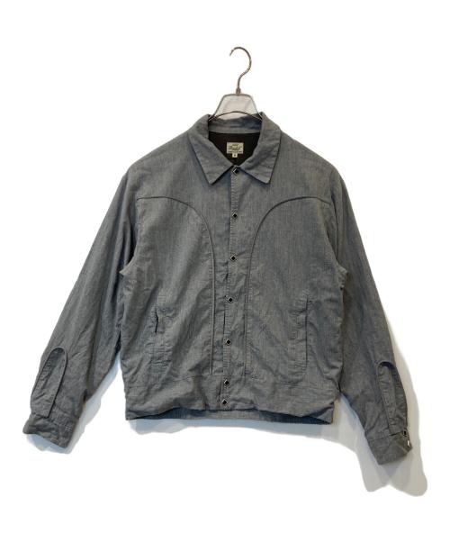 gold（ゴールド）gold (ゴールド) COTTON ×SILK NEL WESTERN JACKET　GL15854 グレー (113 H.GRAY) サイズ:Mの古着・服飾アイテム