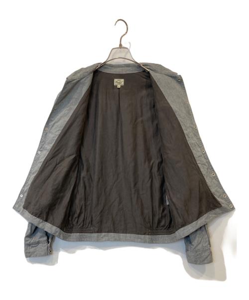 gold（ゴールド）gold (ゴールド) COTTON ×SILK NEL WESTERN JACKET　GL15854 グレー (113 H.GRAY) サイズ:Mの古着・服飾アイテム