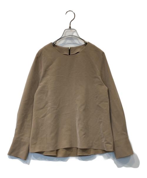 NOLLEY'S（ノーリーズ）NOLLEY'S (ノーリーズ) ウォッシャブルストレッチギャババックフレアブラウス 5-0035-5-01-055 ベージュ サイズ:38の古着・服飾アイテム