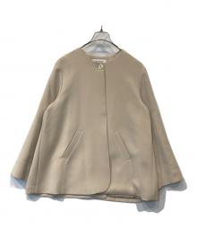THE PAUSE（ザポーズ）の古着「ノーカラージャケット」｜ベージュ