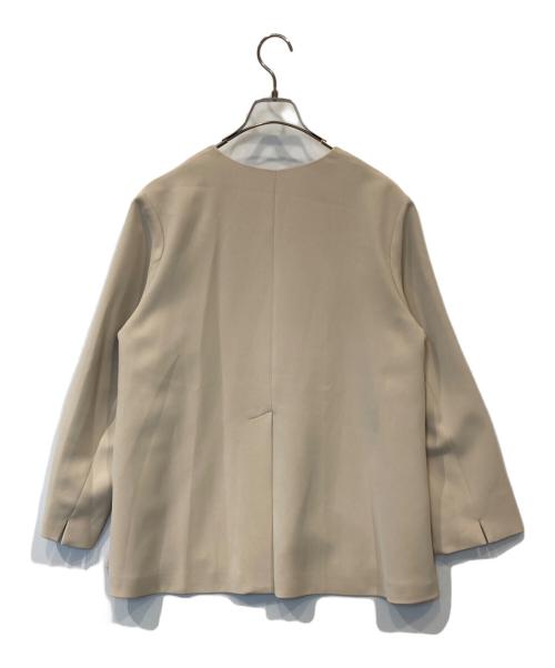 THE PAUSE（ザポーズ）THE PAUSE (ザポーズ) ノーカラージャケット ベージュ サイズ:FREEの古着・服飾アイテム