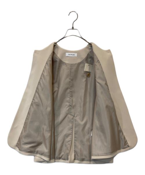 THE PAUSE（ザポーズ）THE PAUSE (ザポーズ) ノーカラージャケット ベージュ サイズ:FREEの古着・服飾アイテム
