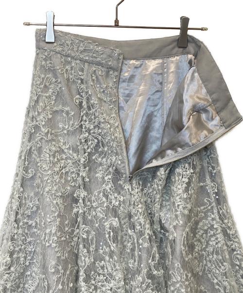 Snidel（スナイデル）Snidel (スナイデル) ストレートプリーツティアードスカート　SWFS254268 ライトグレー サイズ:1の古着・服飾アイテム
