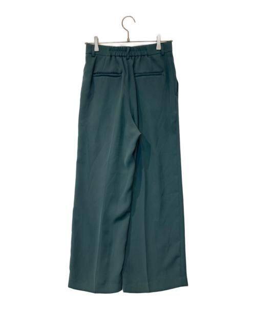 1er Arrondissement（プルミエ アロンディスモン）1er Arrondissement (プルミエ アロンディスモン) 2タックワイドパンツ B1044AFP076 グリーン サイズ:38の古着・服飾アイテム