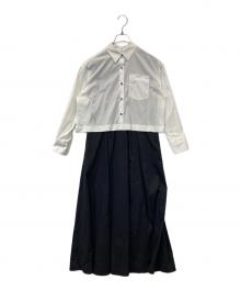 23区（ニジュウサンク）の古着「シャツアンサンブル ワンピース」｜ホワイト