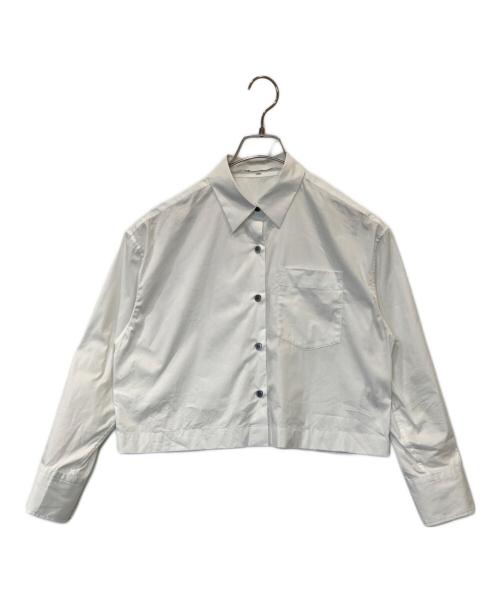 23区（ニジュウサンク）23区 (ニジュウサンク) シャツアンサンブル ワンピース ホワイト サイズ:36の古着・服飾アイテム