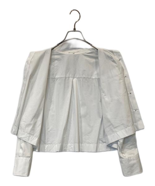 23区（ニジュウサンク）23区 (ニジュウサンク) シャツアンサンブル ワンピース ホワイト サイズ:36の古着・服飾アイテム