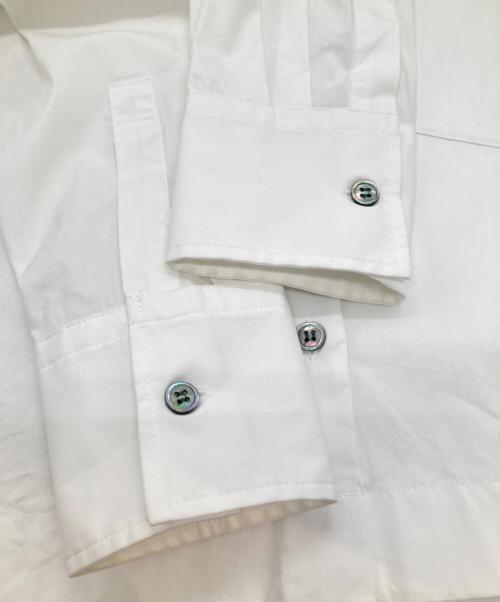 23区（ニジュウサンク）23区 (ニジュウサンク) シャツアンサンブル ワンピース ホワイト サイズ:36の古着・服飾アイテム