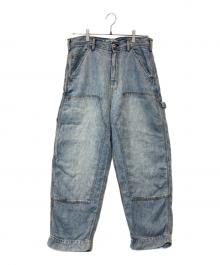 CAHLUMN（カウラム）の古着「Linen Denim Painter Pant リネン デニム ペインター パンツ 1043390900057」｜インディゴ
