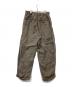 CAHLUMN (カウラム) French Linen Tweed 1 Tuck Trousers フレンチ リネン ツイード ワンタック トラウザーズ 1043390900064 グレー サイズ:L：20000円