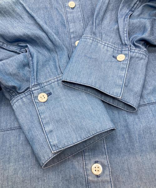 UNTITLED（アンタイトル）UNTITLED (アンタイトル) エアリーデニムシャツ 153-85408 インディゴの古着・服飾アイテム