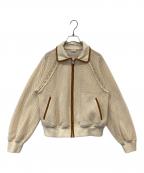 ESSENTIAL  DOUBLE STANDARD CLOTHINGエッセンシャル ダブルスタンダード クロージング）の古着「コットンラッセルメッシュブルゾン 2505-210-261A」｜ベージュ