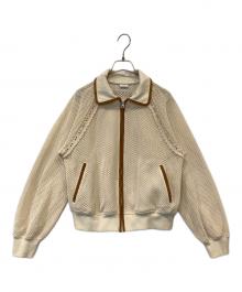 ESSENTIAL  DOUBLE STANDARD CLOTHING（エッセンシャル ダブルスタンダード クロージング）の古着「コットンラッセルメッシュブルゾン 2505-210-261A」｜ベージュ