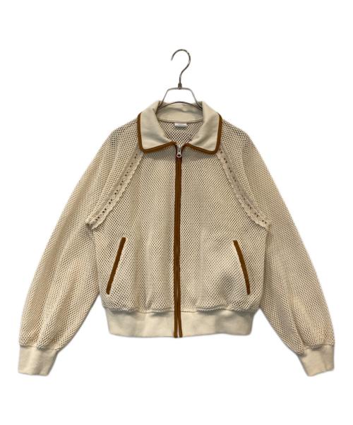 ESSENTIAL  DOUBLE STANDARD CLOTHING（エッセンシャル ダブルスタンダード クロージング）ESSENTIAL  DOUBLE STANDARD CLOTHING (エッセンシャル ダブルスタンダード クロージング) コットンラッセルメッシュブルゾン 2505-210-261A ベージュ サイズ:FREEの古着・服飾アイテム