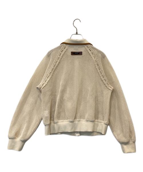 ESSENTIAL  DOUBLE STANDARD CLOTHING（エッセンシャル ダブルスタンダード クロージング）ESSENTIAL  DOUBLE STANDARD CLOTHING (エッセンシャル ダブルスタンダード クロージング) コットンラッセルメッシュブルゾン 2505-210-261A ベージュ サイズ:FREEの古着・服飾アイテム