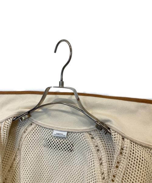ESSENTIAL  DOUBLE STANDARD CLOTHING（エッセンシャル ダブルスタンダード クロージング）ESSENTIAL  DOUBLE STANDARD CLOTHING (エッセンシャル ダブルスタンダード クロージング) コットンラッセルメッシュブルゾン 2505-210-261A ベージュ サイズ:FREEの古着・服飾アイテム