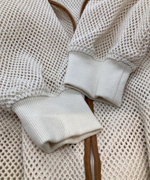 ESSENTIAL  DOUBLE STANDARD CLOTHING（エッセンシャル ダブルスタンダード クロージング）ESSENTIAL  DOUBLE STANDARD CLOTHING (エッセンシャル ダブルスタンダード クロージング) コットンラッセルメッシュブルゾン 2505-210-261A ベージュ サイズ:FREEの古着・服飾アイテム