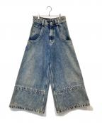 Maison Margiela 1メゾンマルジェラ 1）の古着「ワイドデニムパンツ / バギーフレアジーンズ S51LA0055 S30513」｜インディゴ