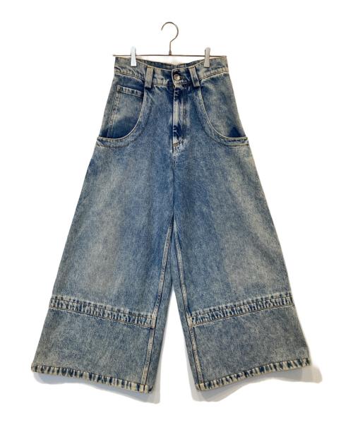 Maison Margiela 1（メゾンマルジェラ 1）Maison Margiela 1 (メゾンマルジェラ 1) ワイドデニムパンツ / バギーフレアジーンズ S51LA0055 S30513 インディゴ サイズ:40の古着・服飾アイテム