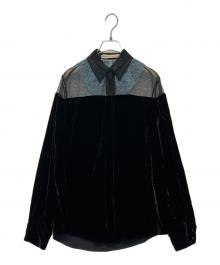 STELLA McCARTNEY（ステラマッカートニー）の古着「シルクミックスフルイドベルベットトップ」｜ブラック