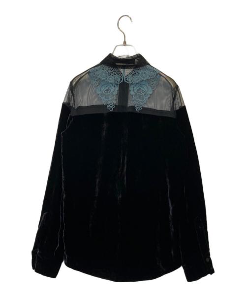 STELLA McCARTNEY（ステラマッカートニー）STELLA McCARTNEY (ステラマッカートニー) シルクミックスフルイドベルベットトップ ブラック サイズ:36の古着・服飾アイテム