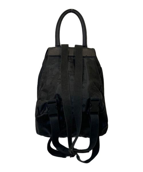 MCM（エムシーエム）MCM (エムシーエム) オールド総柄リュック　D0157 ブラックの古着・服飾アイテム