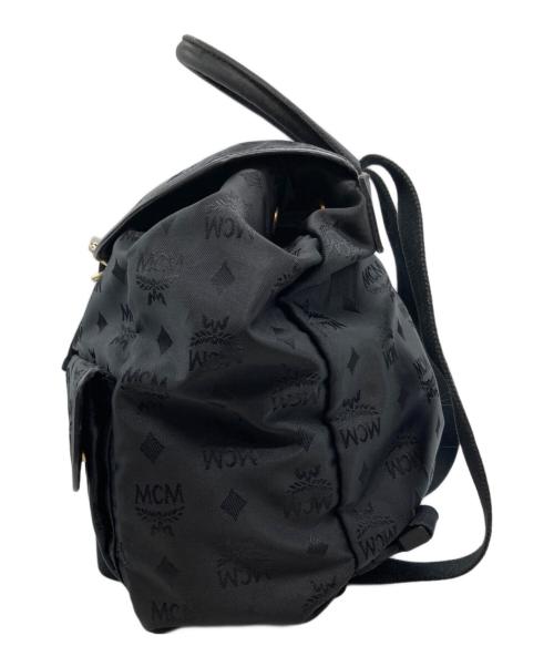 MCM（エムシーエム）MCM (エムシーエム) オールド総柄リュック　D0157 ブラックの古着・服飾アイテム