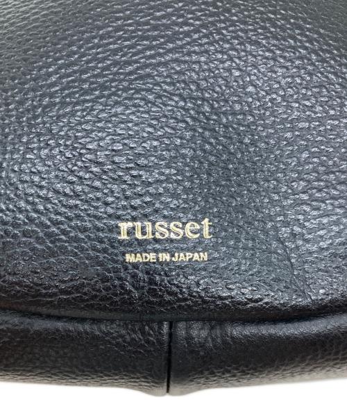 russet（ラシット）russet (ラシット) ハーフムーンレザーバッグ ブラックの古着・服飾アイテム