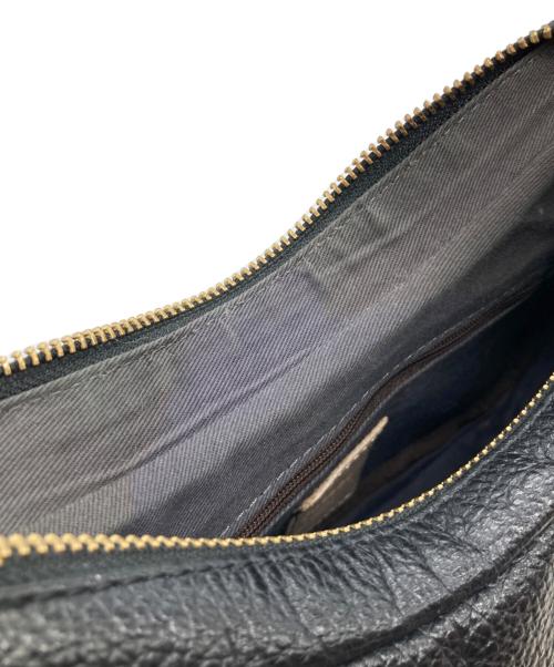 russet（ラシット）russet (ラシット) ハーフムーンレザーバッグ ブラックの古着・服飾アイテム