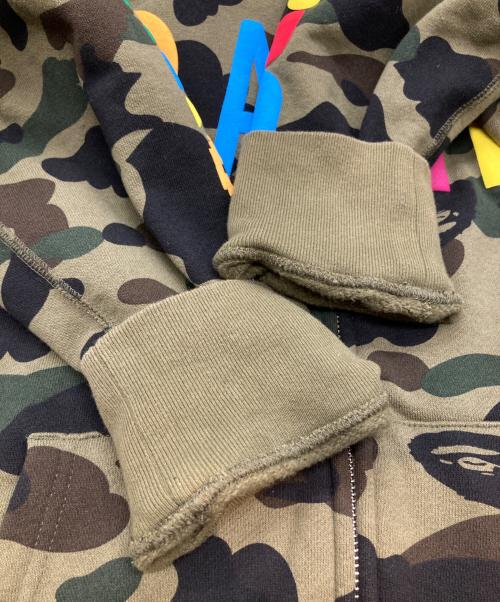 A BATHING APE（アベイシングエイプ）A BATHING APE (アベイシングエイプ) READYMADE (レディメイド) タイガーシャーク フルジップフーディ　001ZPH231905X カーキ サイズ:Lの古着・服飾アイテム