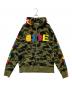 A BATHING APE（アベイシングエイプ）の古着「タイガーシャーク フルジップフーディ　001ZPH231905X」｜カーキ