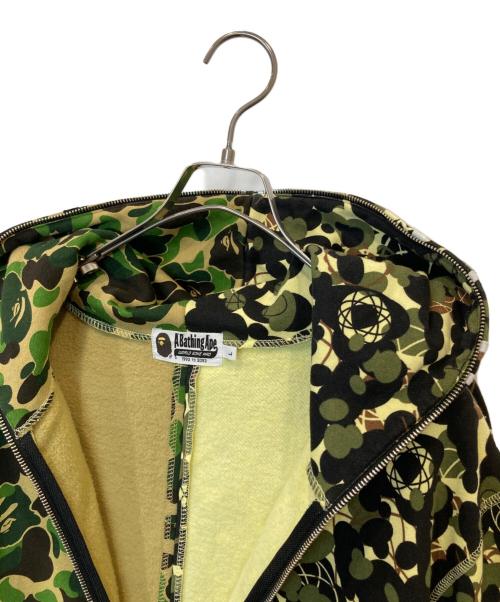 A BATHING APE（アベイシングエイプ）A BATHING APE (アベイシングエイプ) UNKLE/MO WAX シャーク フルジップ スウェット パーカー　001ZPH231906X カーキ サイズ:Lの古着・服飾アイテム