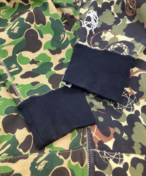 A BATHING APE（アベイシングエイプ）A BATHING APE (アベイシングエイプ) UNKLE/MO WAX シャーク フルジップ スウェット パーカー　001ZPH231906X カーキ サイズ:Lの古着・服飾アイテム