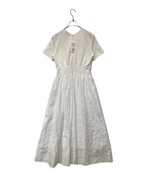 UNITED ARROWS（ユナイテッドアローズ）UNITED ARROWS (ユナイテッドアローズ) フィット&フレア ワンピース チェック 1526-162-3807 ホワイト サイズ:36の古着・服飾アイテム